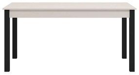 Τραπέζι Τραπεζαρίας Επεκτεινόμενο Savoia Cashmere - Μαύρο Μάτ 160x80x77 εκ.
