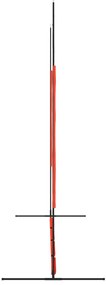 vidaXL Δίχτυ Μπέιζμπολ Κόκκινο/Μαύρο 369x107x271 εκ Ατσάλι/Πολυεστέρας