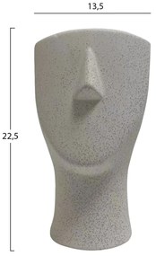 ΕΠΙΤΡΑΠΕΖΙΟ ΚΕΡΑΜΙΚΟ ΔΙΑΚΟΣΜΗΤΙΚΟ HUMANS HM4632 ΥΠΟΛΕΥΚΟ ΚΡΥΣΤΑΛΛΙΚΟ Φ13x22Υεκ