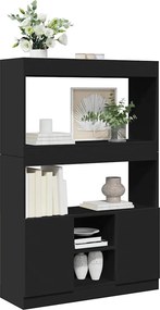 vidaXL Ντουλάπι Μαύρο 92x33x140 εκ. από Επεξεργασμένο Ξύλο