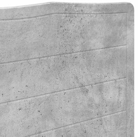 vidaXL Κεφαλάρι Σκυρόδεμα Γκρι 180 cm Επεξεργασμένο ξύλο