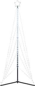 vidaXL Χριστουγεννιάτικο δέντρο LED 525 LED Ψυχρό Λευκό 302 εκ.