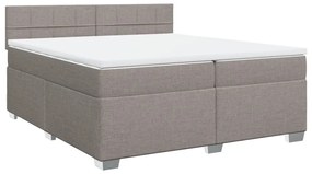 ΚΡΕΒΑΤΙ BOXSPRING ΜΕ ΣΤΡΩΜΑ TAUPE 200X200 ΕΚ. ΥΦΑΣΜΑΤΙΝΟ 3288299