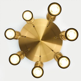 Κρεμαστό Φωτιστικό Alas Φ37cm 7xGU10 Χρυσό