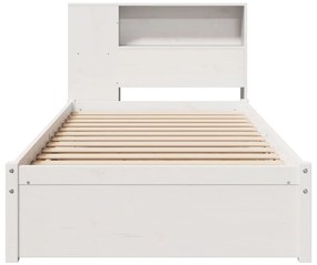 vidaXL Κρεβάτι Βιβλιοθήκη Χωρίς Στρώμα 90x200 εκ Μασίφ Ξύλο Πεύκου