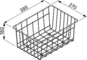 Elleci ACI01307 - Καλαθι νεροχυτη Inox 38,5x27