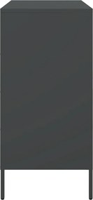 vidaXL Ντουλάπι Μαύρο 68x39x79 εκ. από Ατσάλι