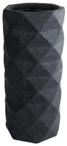 Κασπώ Δαπέδου Genova 20724 Φ40x90cm Black GloboStar Cement