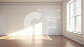 Intra Συλλεκτικό Ξύλινο Παζλ Plywood  4mm - Κενό δωμάτιο με λευκό τοίχο και ξύλινο πάτωμα Σε Ξύλινο Κουτί - Διαστάσεις Puzzle: 10x10 cm – 25 κομμάτια