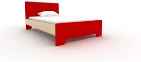Παιδικό Ημίδιπλο Κρεβάτι Irven Ecolla 110x190 Χρώμα Κόκκινο