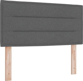 vidaXL Κεφαλάρι Σκούρο Γκρι 90 cm ύφασμα