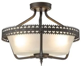 Πλαφονιέρα Φωτιστικό Οροφής 3xE27 Γκρι Crown CROWN-sf Elstead Lighting CROWN-SF Γκρι