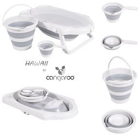 ΣΕΤ ΜΠΑΝΙΟΥ ΠΤΥΣΣΟΜΕΝΟ CANGAROO HAWAII GREY 3800146268800