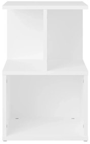 vidaXL Κομοδίνα 2 τεμ. Λευκά 35 x 35 x 55 εκ. από Επεξ. Ξύλο