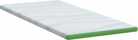 vidaXL Στρώμα επικάλυψης Λευκό και Πράσινο 120 x 200 cm