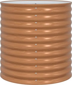 vidaXL Ανεβασμένο Κρεβάτι Καφέ 80 x 80 x 81 cm Ατσάλι