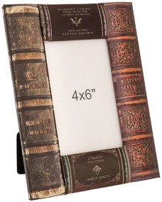 Κορνίζα Στιλ Βιβλίο 88744 23x18x1,5cm Multi PU Leather