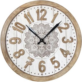 Ρολόι Τοίχου ArteLibre Ξύλο Φ60x4cm