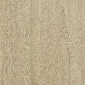 Sideboard Sonoma Oak 68x35x76cm Κατασκευασμένο ξύλο και μέταλλο - Καφέ