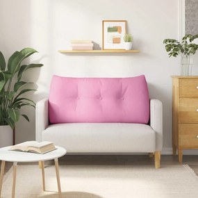 vidaXL Μαξιλάρι Πλάτης Ροζ 120 x 24 x 50 εκ ύφασμα