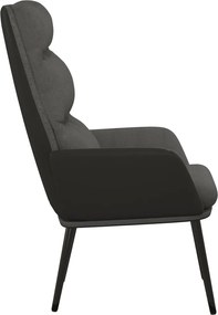 vidaXL Πολυθρόνα Relax Σκούρο Γκρι Υφασμάτινη