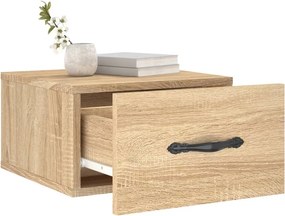 vidaXL Κομοδίνα Επιτοίχια Sonoma Δρυς 35 x 35 x 20 εκ.