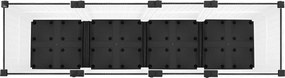 vidaXL Κήπος Γλαστράκι με Ροδάκια Λευκό 160 x 40 x 48 cm PP