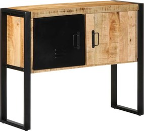 vidaXL Ντουλάπι κονσόλας 90x35x75 cm Μασίφ ακατέργαστο ξύλο Μάνγκο