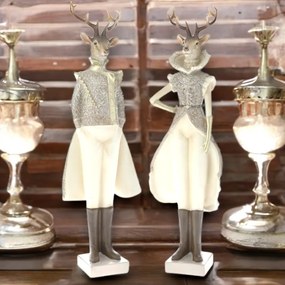 Μεγάλα κεραμικά ελάφια βασιλιάς & βασίλισσα!