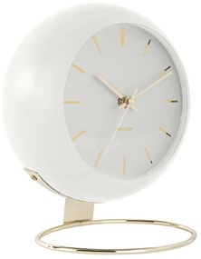 Ρολόι Επιτραπέζιο Globe Armando Breeveld KA5832WH 21x14x25cm White Karlsson Μέταλλο
