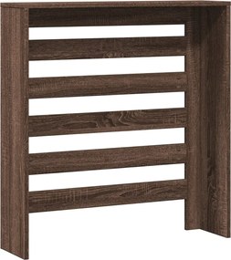 vidaXL Κάλυμμα Καλοριφέρ Καφέ Δρυς 78x20x82 εκ. Επεξεργασμένο Ξύλο