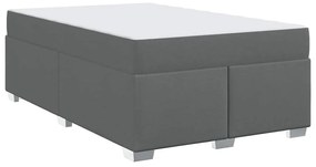 vidaXL Σκελετός Κρεβατιού Σκούρο γκρι 120 x 200 cm ύφασμα