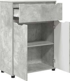 vidaXL Ντουλάπι Μπάνιου Σκυρόδεμα Γκρι 72,5 x 36,5 x 100 εκ