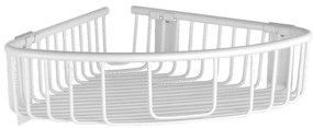 Καλάθι γωνιακό σχαρωτό RETI 9638 66 Λευκό ματ KARAG 21x21x7cm