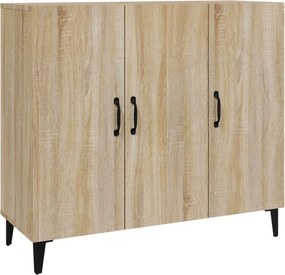 vidaXL Ντουλάπι Sonoma δρυς 90x34x80 εκ. Επεξεργασμένο Ξύλο
