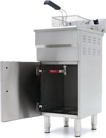 Deep Fryer - 16L - 1 Basket - with Drain Tap and Stand - 230V