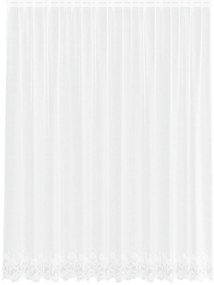vidaXL Κουρτίνες με κουρτίνες Floral Λευκό 300 x 245 cm Πολυεστέρας