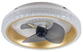 Ανεμιστήρας Οροφής Superior 35W 3CCT LED Fan Light in Golden Color (101000260) - 21W - 50W - 101000260