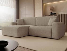 Γωνιακός καναπές Floryn-Καφέ Ανοιχτό