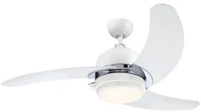 Ανεμιστήρας Οροφής LED 44W Simone Φ122 Westinghouse-7304040-Λευκό-Ασημί 7304040