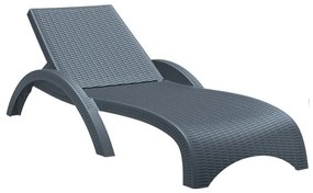 Siesta   Tropic* Sun-Lounger Dark Grey  metax-01-03-392 διάστ.187.0000 x 73.0000 x 44.0000