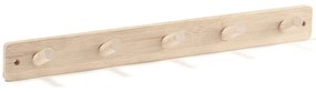 Κρεμάστρα 5 Θέσεων Saga KC1000627 60x6,5x5,5cm Ξύλινη Natural Kid'S Concept