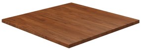 vidaXL Επιφάνεια Τραπεζιού Τετράγωνη Σκ. Καφέ 80x80x2,5 εκ. Ξύλο Δρυς