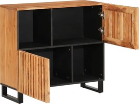 vidaXL Ντουλάπι 80x34x75 εκ. από Μασίφ Ξύλο Ακακίας