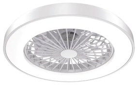 ΑΝΕΜΙΣΤΗΡΑΣ ΟΡΟΦΗΣ ΠΛΑΦΟΝΙΕΡΑ ΛΕΥΚΗ DIMMABLE DC22W Φ50 7 ΔΙΑΦΑΝH ABS ΠΤΕΡΥΓΙΑ ΤΗΛΕΧΕΙΡΙΣΤΗΡΙΟ ACA FANOKWH10G