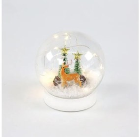 Χριστουγεννιάτικο Διακοσμητικό SNOW BALL με LED Λαμπάκια X07101131 ACA-X07101131-Λευκό X07101131