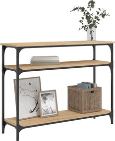 vidaXL Τραπέζι Κονσόλα Sonoma Δρυς 100x29x75 εκ. Επεξεργασμένο Ξύλο