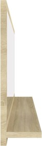 vidaXL Καθρέφτης Μπάνιου Sonoma Δρυς 90 x 10,5 x 37 εκ. Μοριοσανίδα
