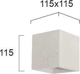 Απλίκα Τοίχου Viokef Concrete White 4096902