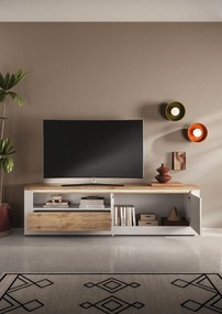 Έπιπλο Τηλεόρασης Ανθρακί Οξειδωμένο 121x43x57
